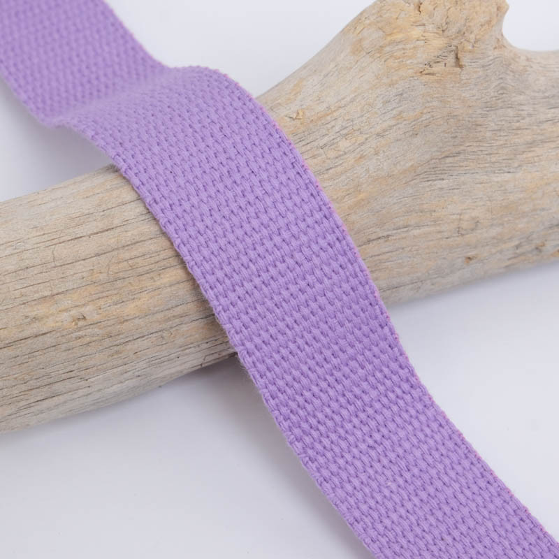 30mm Light Lilac Cotton Webbing - Maison Klem
